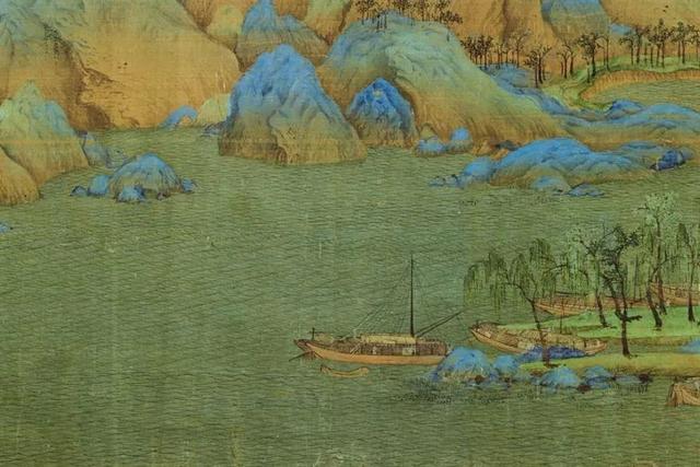 研墨执笔绘青绿 千里长江入画来